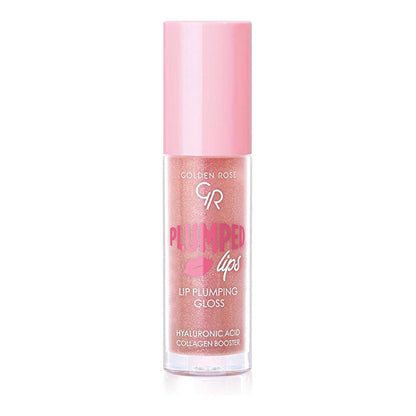 Brillo de labios voluminizador Golden Rose N.º 206: Hidratante, no pegajoso, da volumen a los labios con ácido hialurónico y aceite de jengibre