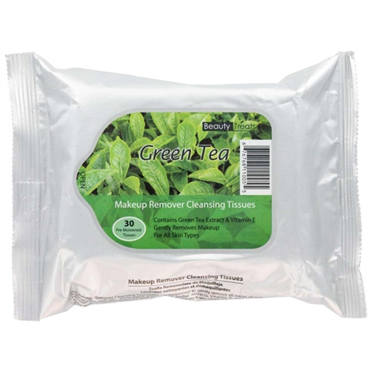 Beauty Treats Make Up Cleansing Tissues 30 Count Green Tea Makeup Removers Pasteur Pharmacy