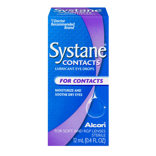 Systane® Contacts Lubricant Eye Drops – 0.4 Fl Oz (12 ml) Personal Care Pasteur Pharmacy