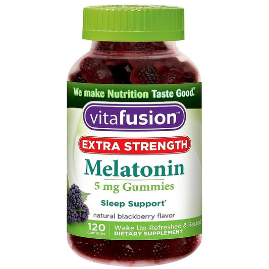 Vitafusion Extra Strength Melatonin 5 Mg Gummies Natural Blackberry Flavor 120 ct Vitamins & Supplements Pasteur Pharmacy