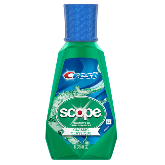 Crest Scope Mouthwash, Original Mint, Classic 33.8 Fl Oz Mouthwash Pasteur Pharmacy