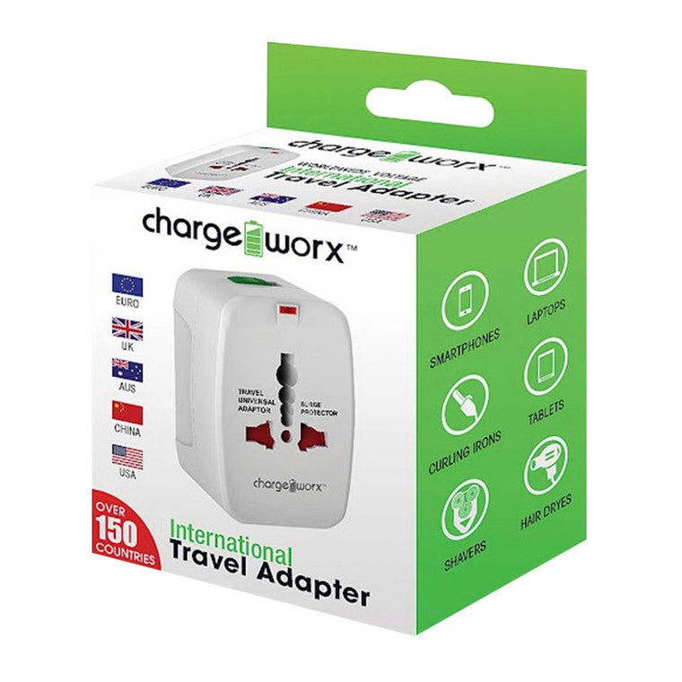 Chargeworx Charge Worx International Travel Adapter Power Adapters & Chargers Pasteur Pharmacy