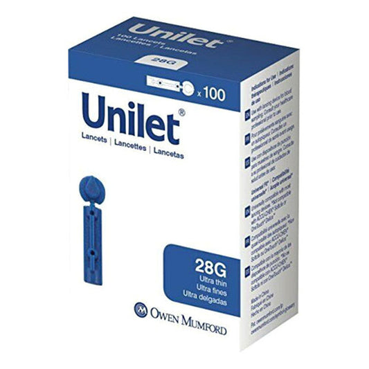 Unilet Lancets 28G Ultra Thin 100Ct Medicine Cabinets Pasteur Pharmacy
