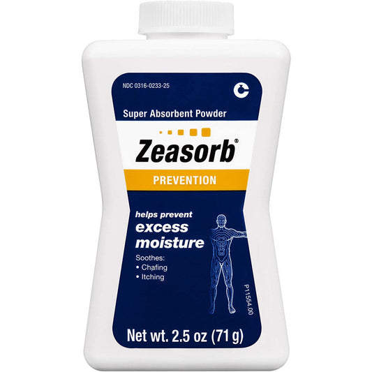 Zeasorb Prevention Super Absorbent Powder, Foot Care, 2.5 Oz Foot Care Pasteur Pharmacy