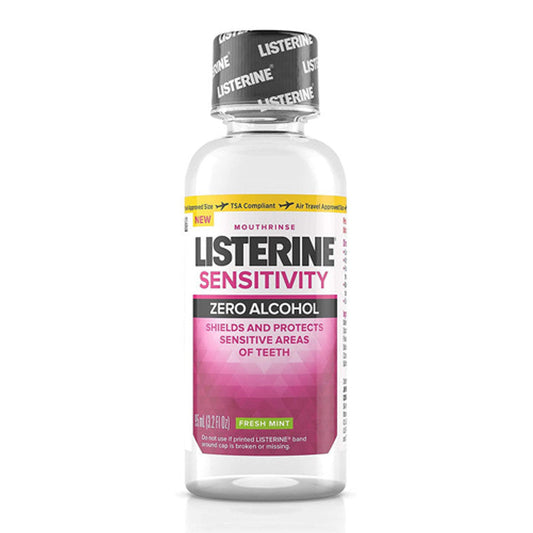 Listerine Sensitivity Alcohol-Free Mouthwash In Fresh Mint, 3.2 Fl. Oz Mouthwash Pasteur Pharmacy