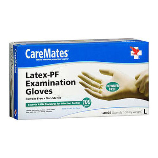 Caremates™ Medical Grade Vinyl Gloves – Powder-Free (Large, 100 Count) Gloves & Mittens Pasteur Pharmacy