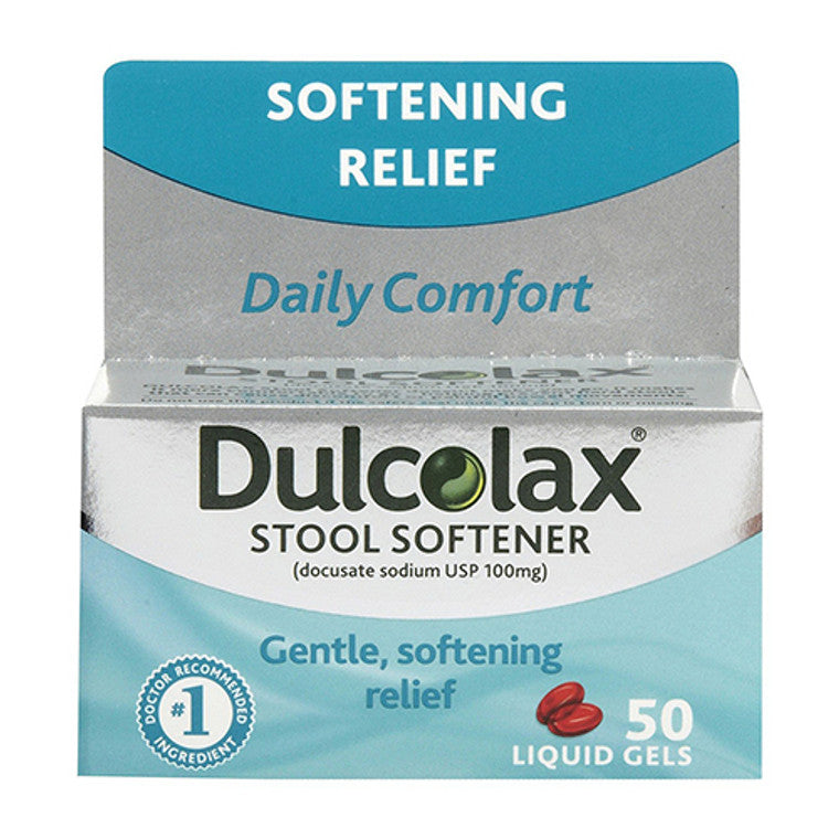 Dulcolax® Stool Softener – 100 mg Liquid Gels (Gradual Relief) Health & Beauty Pasteur Pharmacy