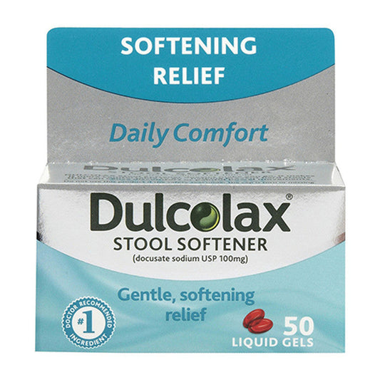 Dulcolax® Stool Softener – 100 mg Liquid Gels (Gradual Relief) Health & Beauty Pasteur Pharmacy