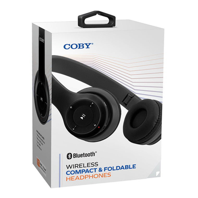 Coby Electronics Wireless Compact And Foldable Headphones, Black Headphones Pasteur Pharmacy