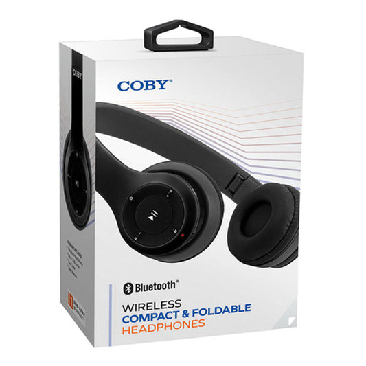 Coby Electronics Wireless Compact And Foldable Headphones, Black Headphones Pasteur Pharmacy