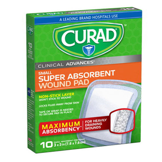 Curad Clinical Advances Super Absorbent Polymer Wound Pad Medical Pasteur Pharmacy