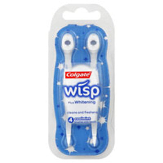 Colgate Wisp Optic White Brushes, With Beads, Coolmint Shaving Brushes Pasteur Pharmacy