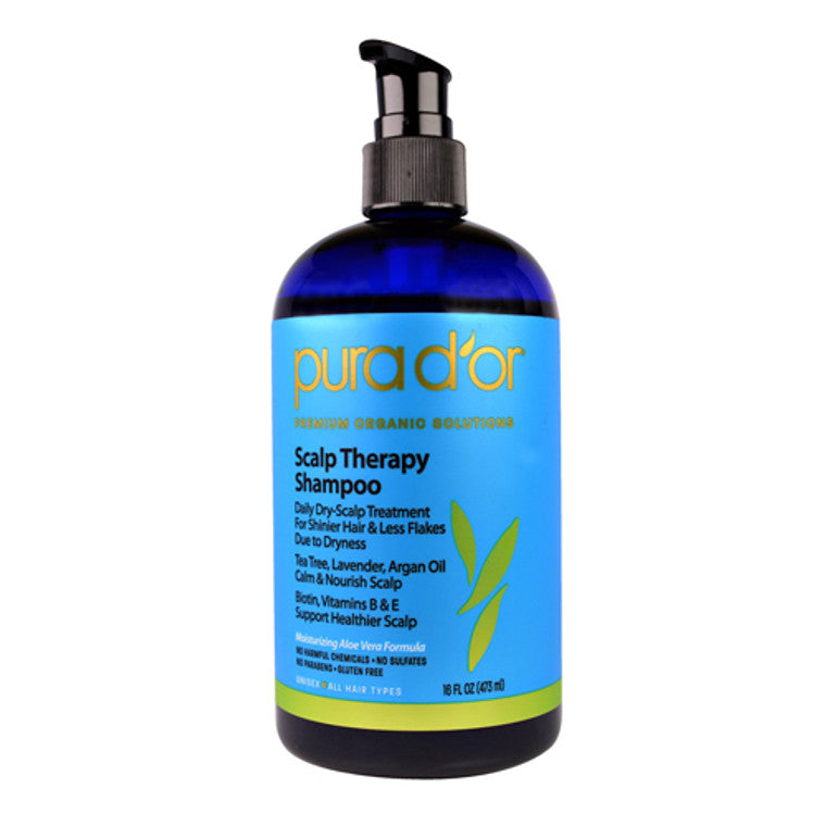 PURA D'OR Scalp Therapy Shampoo - 16oz Shampoo Pasteur Pharmacy