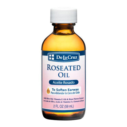 De La Cruz Roseated Oil, Ear Wax Softener - 2 Fl Oz Ear Care Pasteur Pharmacy