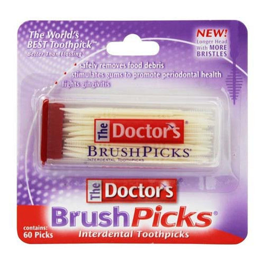 Doctor's The Brushpicks Toothpicks 60 Pick's Toothpicks Pasteur Pharmacy