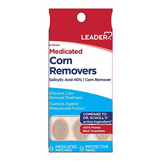 Leader(Tm)Corn Removers Medicated Patches & Protective Pads 9Ct (Compare To Dr.Scholls) Corn & Callus Care Supplies Pasteur Pharmacy