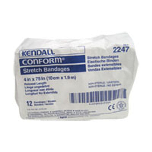 Stretch Gauze Conform Bandages Nonsterile 4" X 75" - 12 Rolls First Aid Pasteur Pharmacy