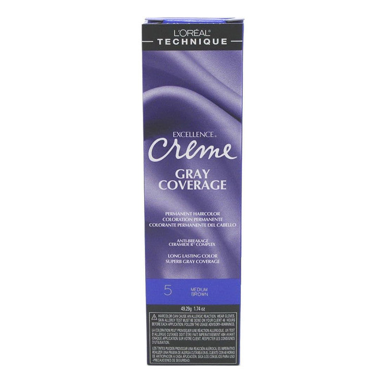 L'Oréal Excel Crème Color 5 Châtain Moyen 49 g