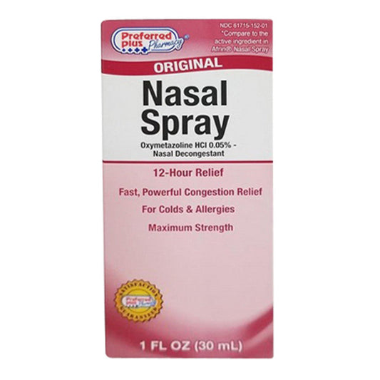 Preferred Plus Pharma Original Nasal Spray, Colds And Allergies, 1oz Allergy Test Kits Pasteur Pharmacy