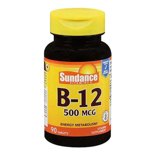Sundance Vitamins® B-12 500 mcg – Energy Metabolism Support (Tablets) Vitamins & Supplements Pasteur Pharmacy