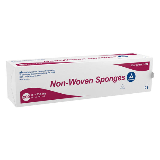 Dynarex Non Woven Sponge N S 4Ply 2x2 Sponges & Scouring Pads Pasteur Pharmacy