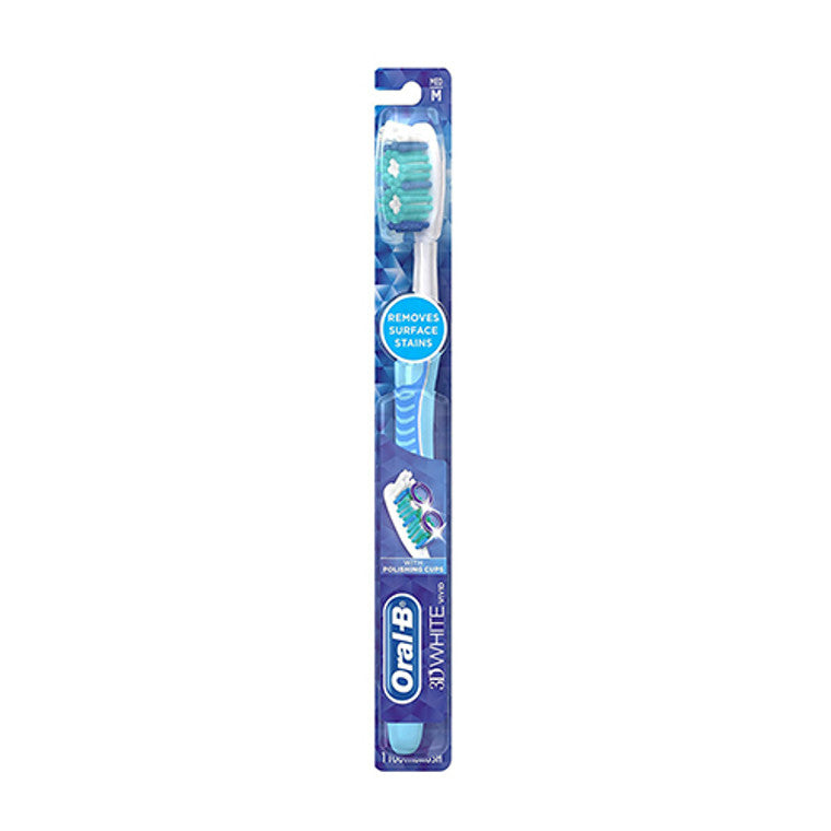 Oral-B 3D White Vivid 35 Medium Manual Toothbrush Toothbrushes Pasteur Pharmacy