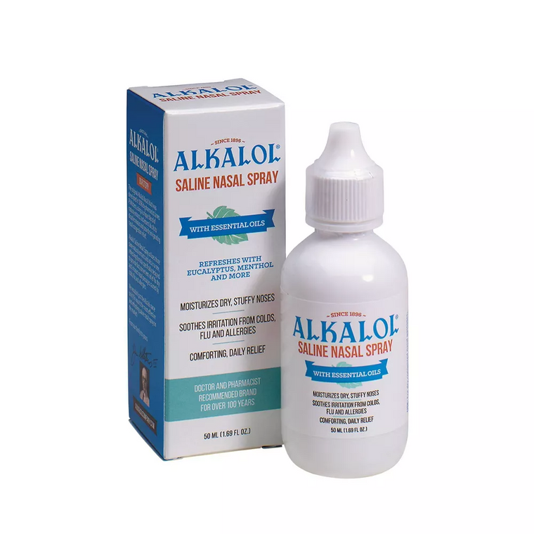 Alkalol Saline Nasal Spray - 1.69 Fl Oz Medicine Cabinets Pasteur Pharmacy