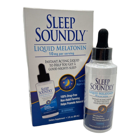 Sleep Soundly Nighttime Sleep Aid Drops, 10mg, 2 fl oz (59.1ml) Sleeping Aids Pasteur Pharmacy