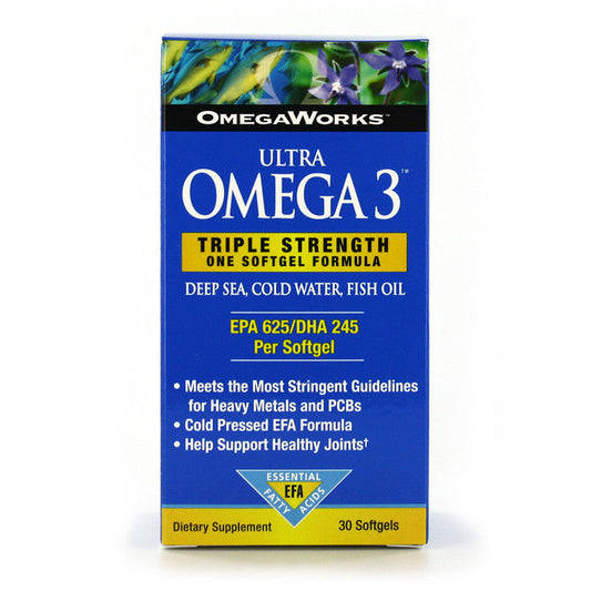 OmegaWorks Ultra 3 Triple Strength, 30 Softgels Vitamins & Supplements Pasteur Pharmacy