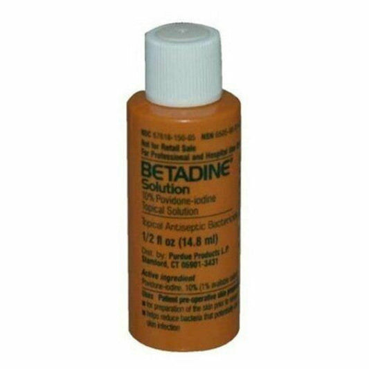 Betadine 10% Povidone-Iodine Topical Solution – 0.5 Fl. Oz First Aid Pasteur Pharmacy