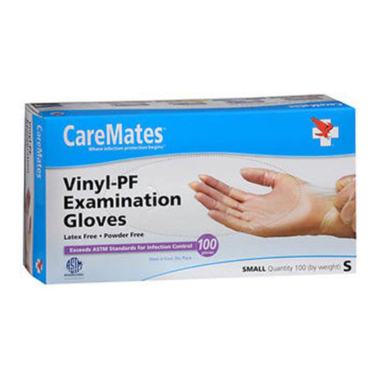 CareMates Vinyl Powder Free Exam Gloves - Small Gloves & Mittens Pasteur Pharmacy