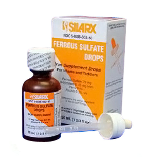Silarx Ferrous Sulfate Iron 15mg/ml Supplement Drops - 50ml Bottle Vitamins & Supplements Pasteur Pharmacy