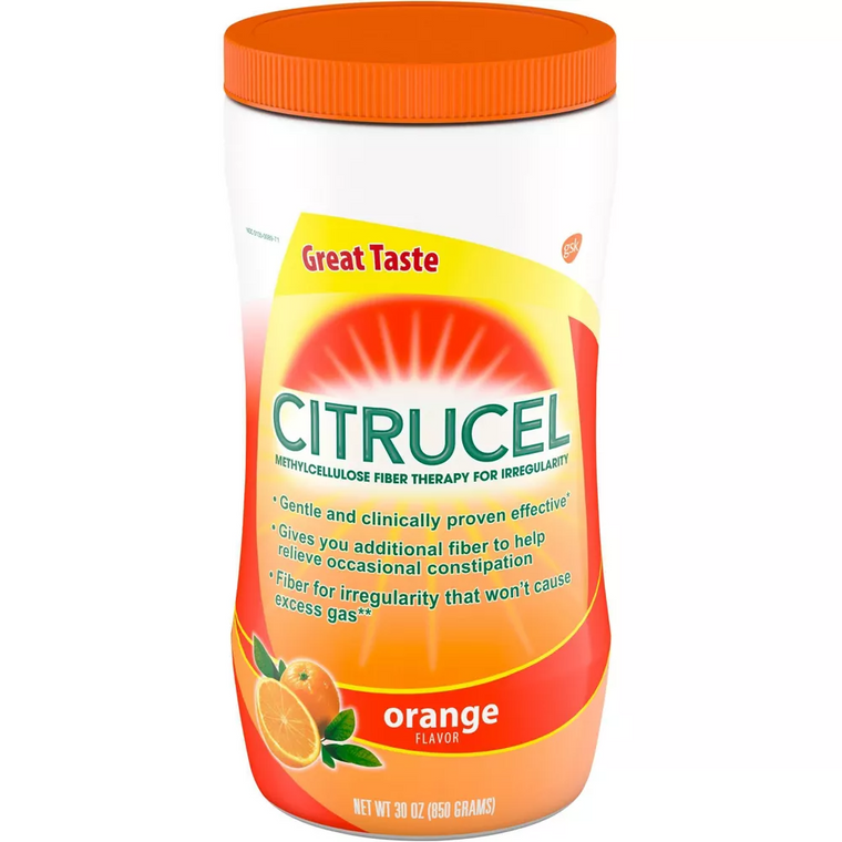 Citrucel Fiber Supplement Orange Powder 30 Oz Health & Beauty Pasteur Pharmacy