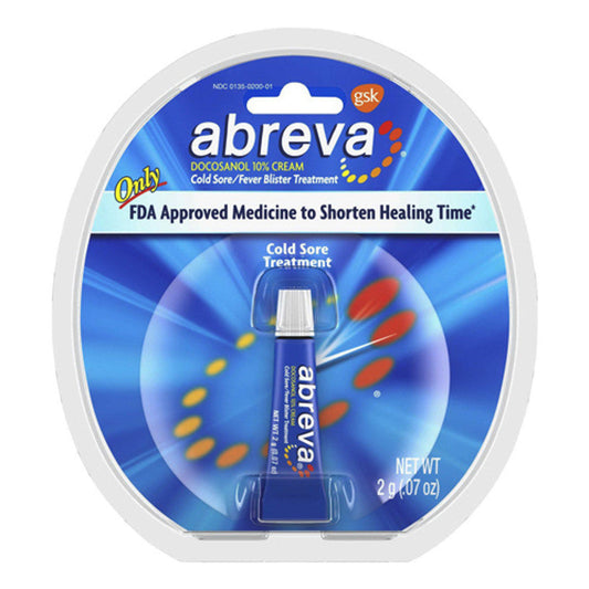 Abreva Cold Sore/Fever Blister Treatment.07-Ounce Tube Medicine Cabinets Pasteur Pharmacy