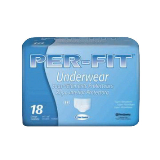 First Quality Unisex Adult Absorbent Underwear With Tear Away Seams PF-513, Count Of 18 Underwear Pasteur Pharmacy