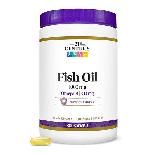 21st Century Fish Oil Softgels, 1000 Mg, Softgels Vitamins & Supplements Pasteur Pharmacy