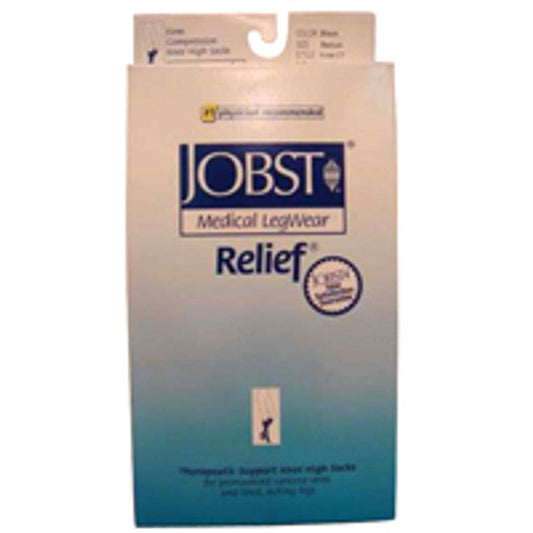 Jobst Compression Stockings Relief Knee High Medium Black Closed Toe, 1 Pair Medical Pasteur Pharmacy