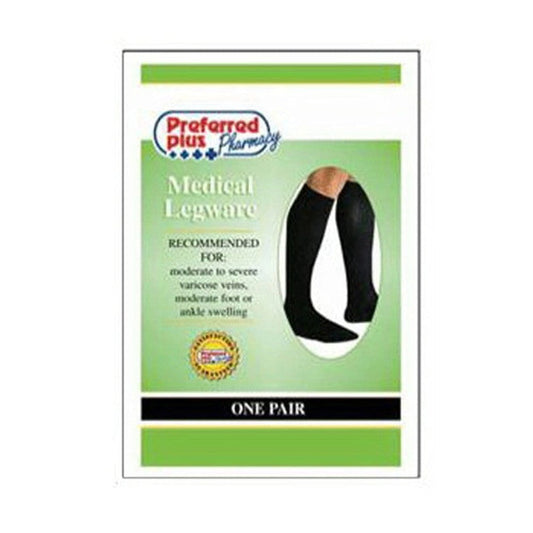 Qcs Preferred Plus Medical Legware 20-30 F/S Navy Mens Socks - 1 Pair Medical Pasteur Pharmacy