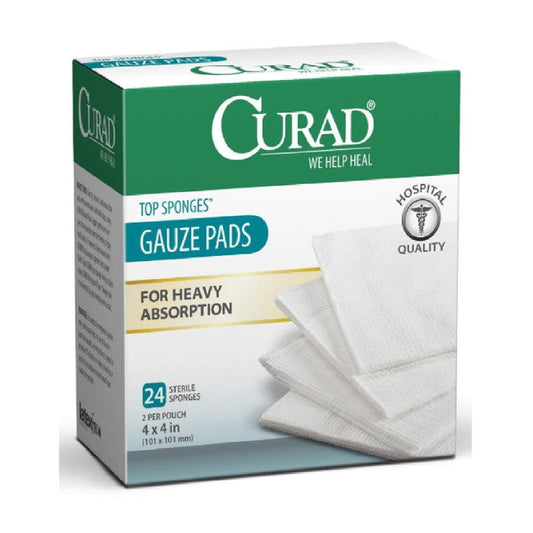 Curad Gauze, Sponge, Post-Op, 4"x4", Sterile Medical Supplies Pasteur Pharmacy