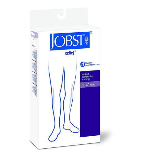 Jobst Relief Knee High Extra Firm Compression Beige, 1 Pair Medical Pasteur Pharmacy