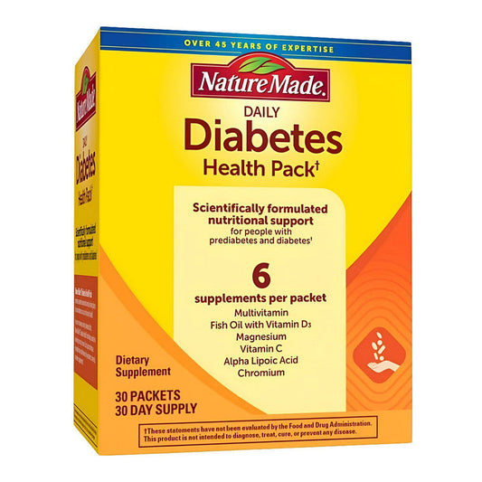 Nature Made Daily Diabetes Health Pack 30 Packets Vitamins & Supplements Pasteur Pharmacy