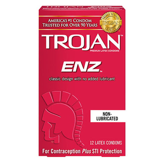 Trojan Enz Natural Latex Non Lubricated Condoms Condoms Pasteur Pharmacy