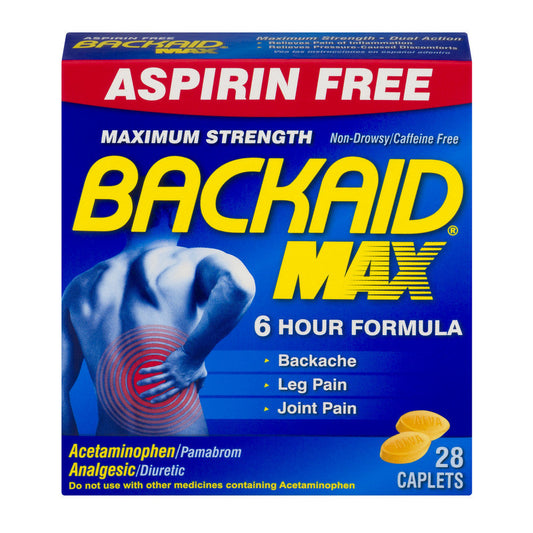 Backaid Max Maximum Strength – 28 Tablets Medicine & Drugs Pasteur Pharmacy