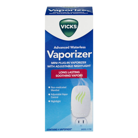 Vicks Vaporizer Advanced Soothing Waterless Vapors V1750 Vaporizers Pasteur Pharmacy