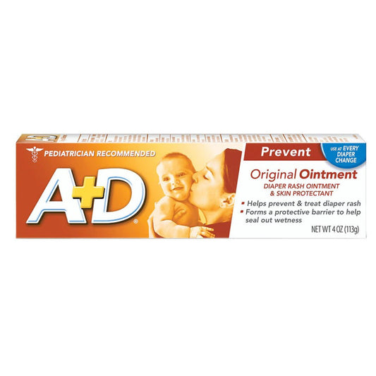A+D Original Diaper Rash Ointment, Skin Protectant, 4 Ounce Tube Baby & Toddler Pasteur Pharmacy