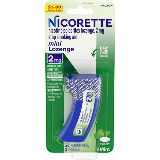 Nicorette Mini Nicotine Lozenges Stop Smoking Aid 2 Mg Mint Flavor Health & Beauty Pasteur Pharmacy