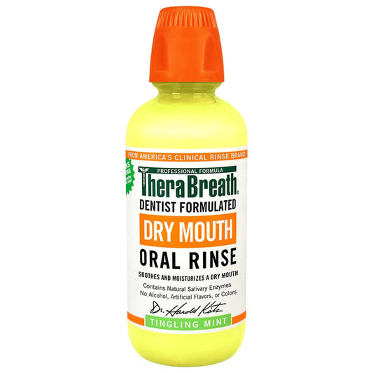 TheraBreath Oral Rinse, Dry Mouth, Tingling Mint, 16 Fl Oz Mouthwash Pasteur Pharmacy