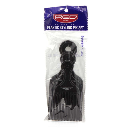 Red By Kiss Professional Plastic Styling Pik Set #Cpk05 Hair Styling Products Pasteur Pharmacy