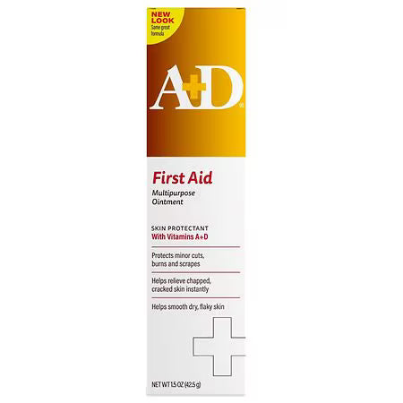 A+D First Aid Multipurpose Ointment Skin Protectant with Vitamins 1.5 oz Health Care Pasteur Pharmacy