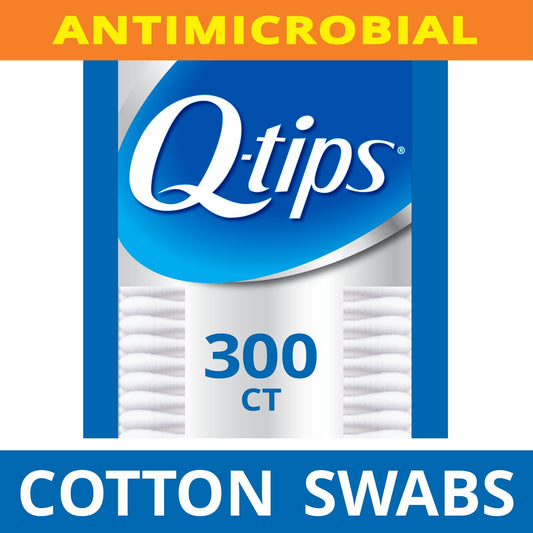 Q-tips Antimicrobial Cotton Swabs 300 Ct. Box Cotton Swabs Pasteur Pharmacy